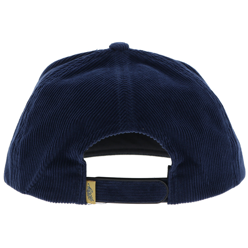 "Gruene Hall" Hat Navy Corduroy w/Gold Embroidery