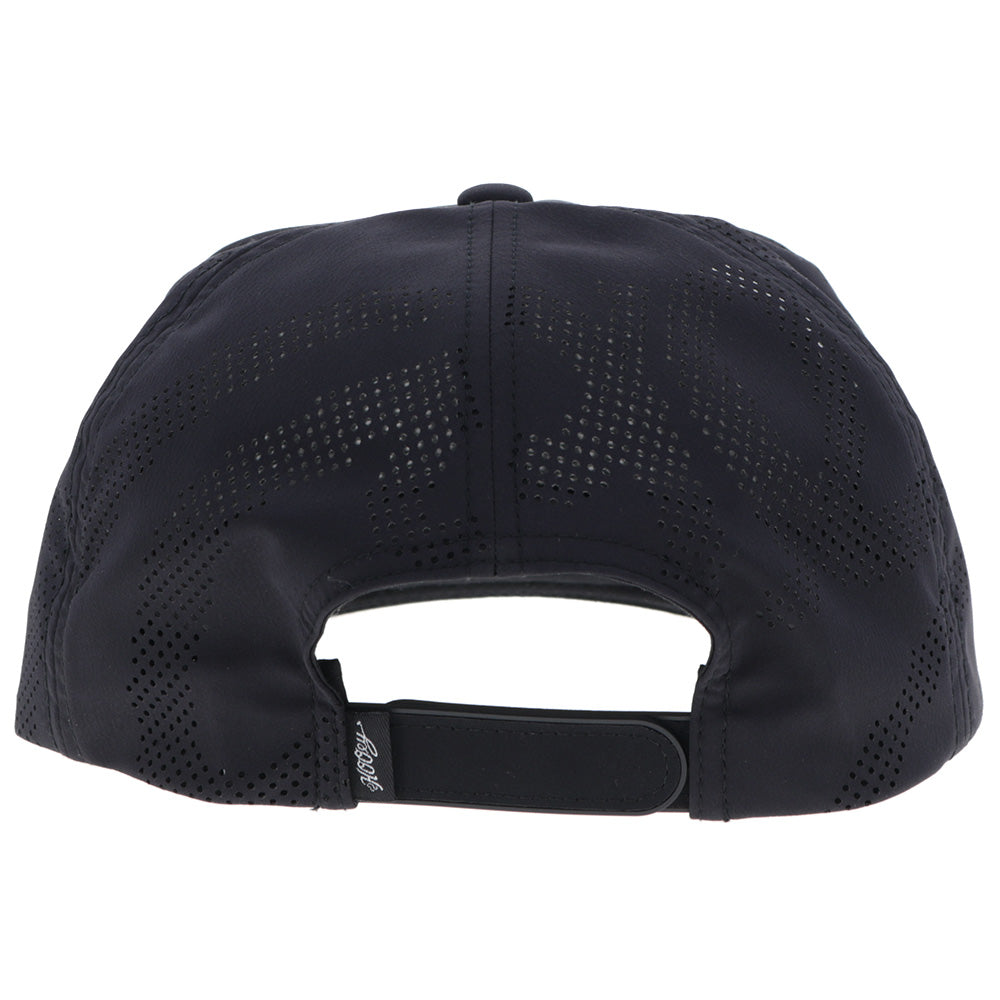 "Gruene Hall" Hat Black w/White Patch
