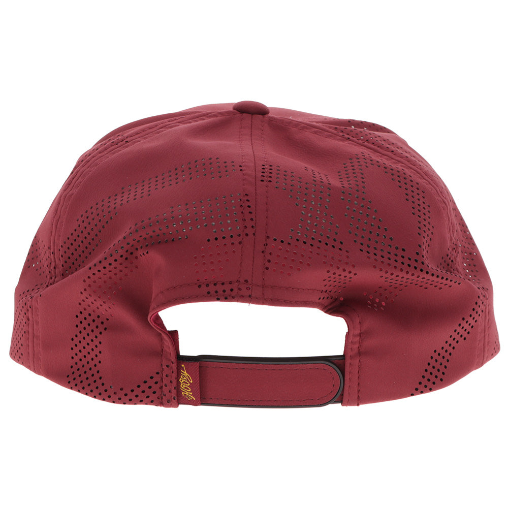 "Gruene Hall" Hat Maroon w/Gold & White Patch