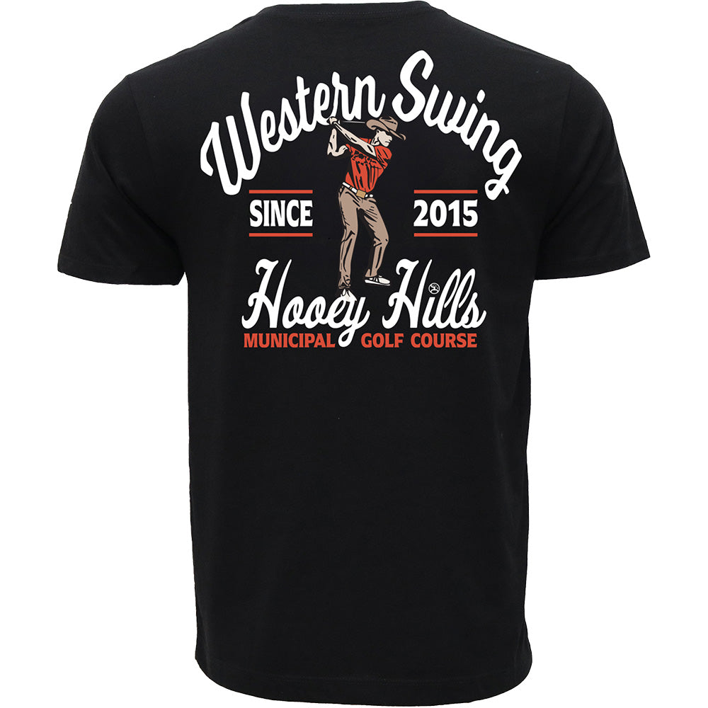 "Cowboy Swing" Black Cowboy Golf T-shirt