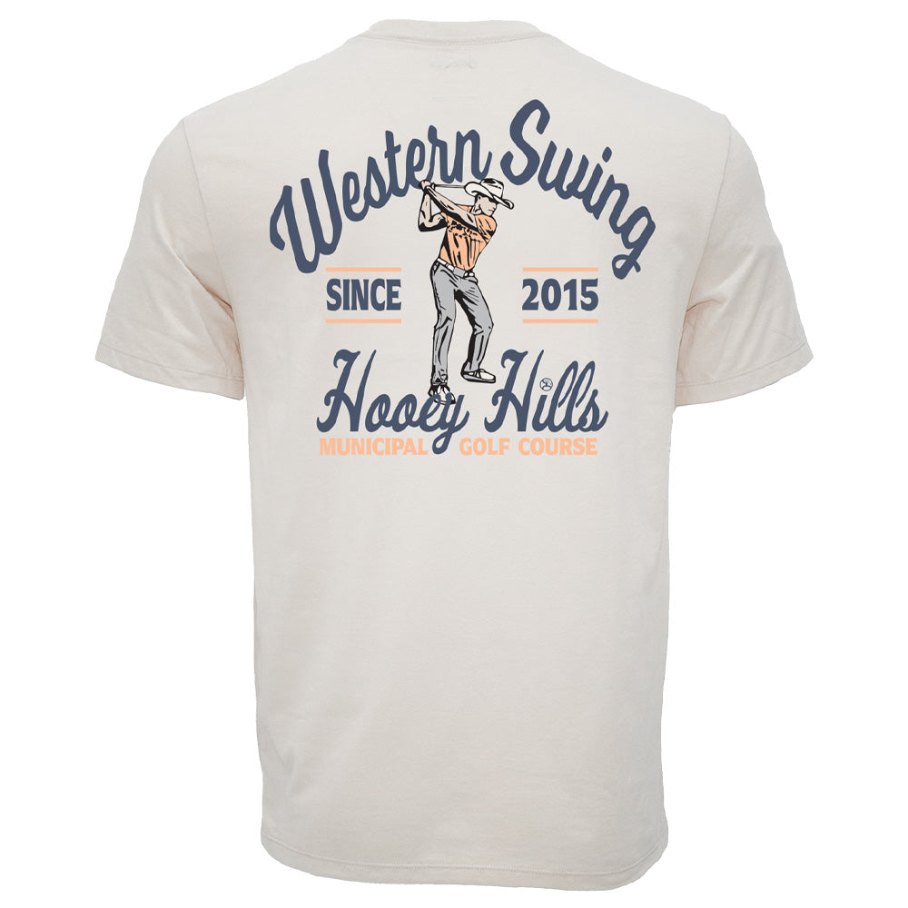 "Cowboy Swing" Cream Cowboy Golf T-shirt