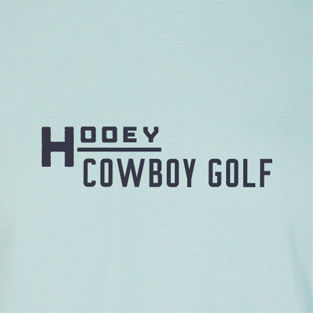 "Country Clubbin' " Cloud Blue Cowboy Golf T-shirt