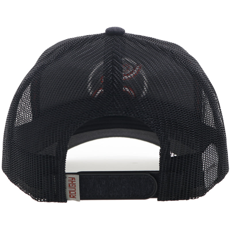 "Strap" Roughy Hat Charcoal/Black w/Red & White Logo