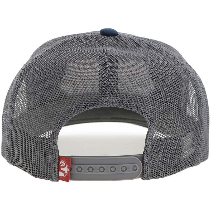 "Diamond" Hooey Hat Navy/Grey w/Navy/White/Red Patch