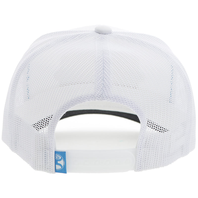 "Diamond" Hooey Hat White w/Blue/Yellow Patch