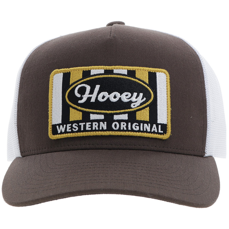 "Sudan" Hooey Hat Brown/White w/Yellow/Black/White Patch