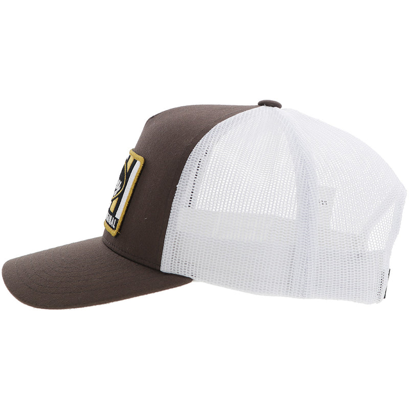 "Sudan" Hooey Hat Brown/White w/Yellow/Black/White Patch