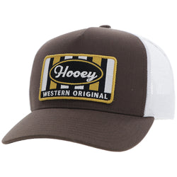 "Sudan" Hooey Hat Brown/White w/Yellow/Black/White Patch