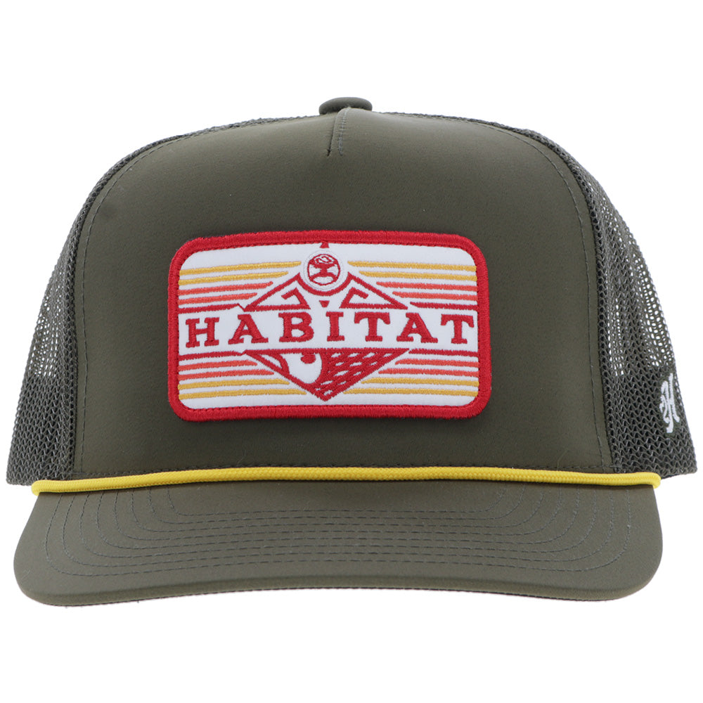 "Habitat" Hat Green w/Rectangle Patch
