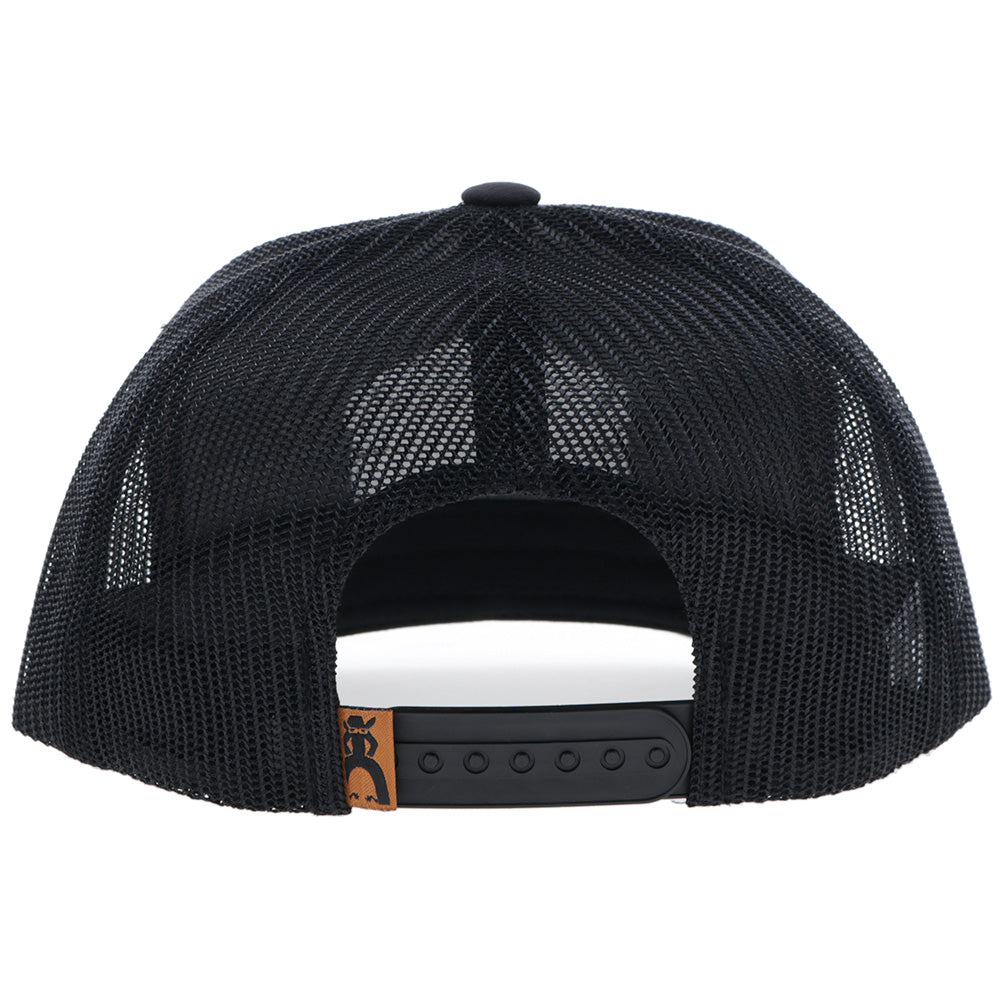 "Ranchero" Punchy Hat Black w/Multi Color Patch