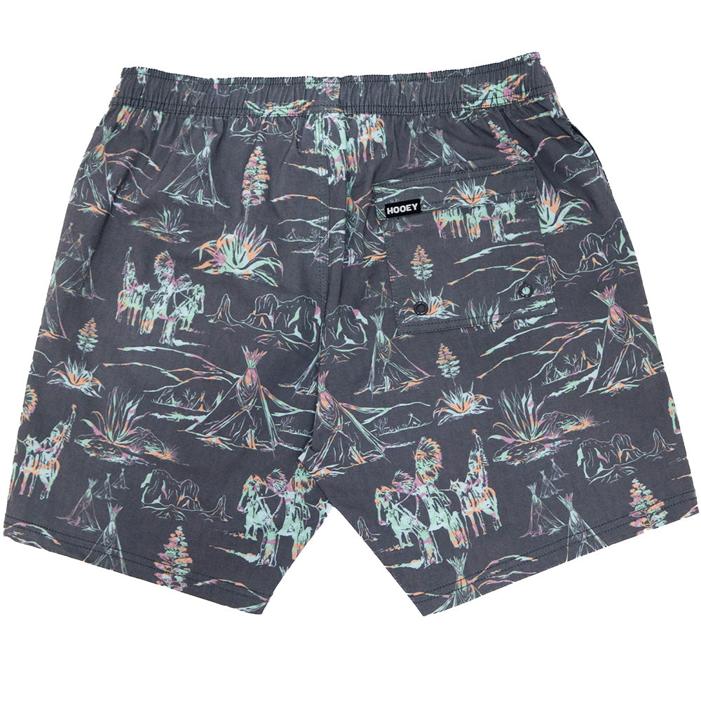 "Bigwake" Boardshort Charcoal/Multi-Color