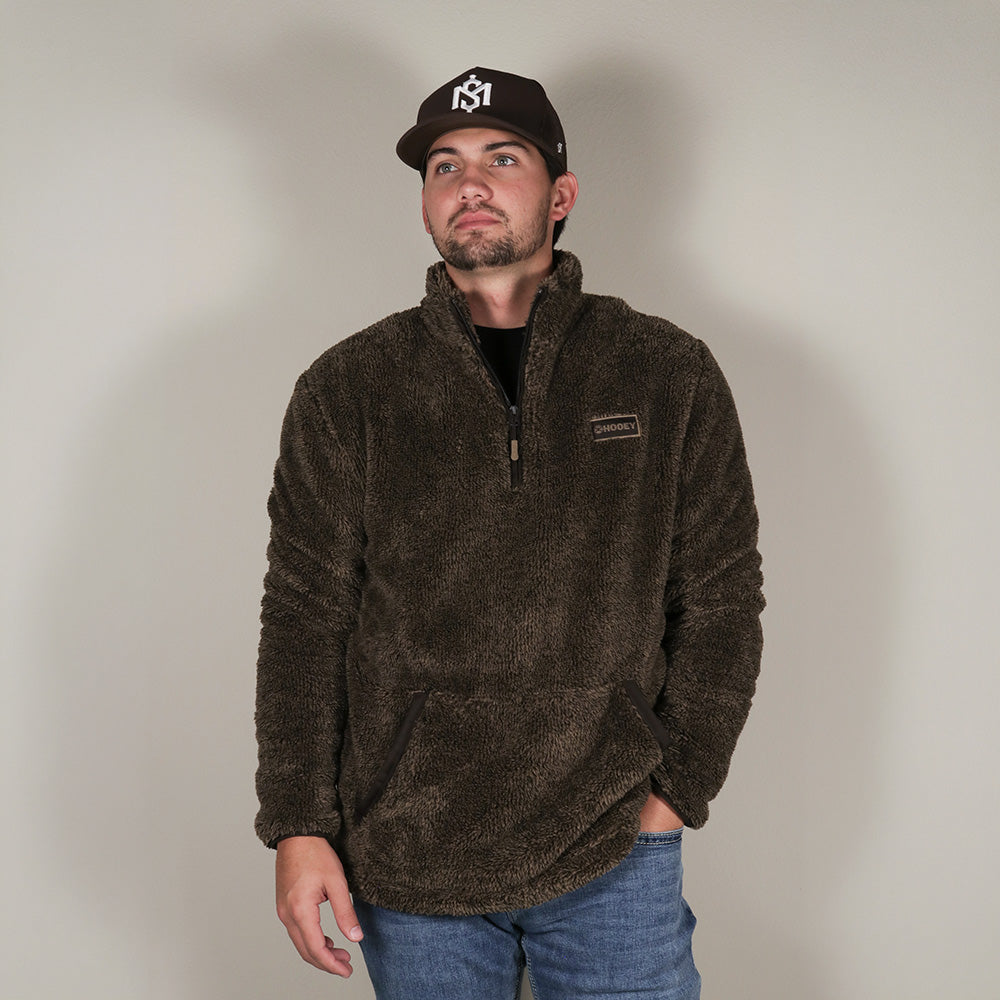 Bozeman Fleece Pullover Dark Brown