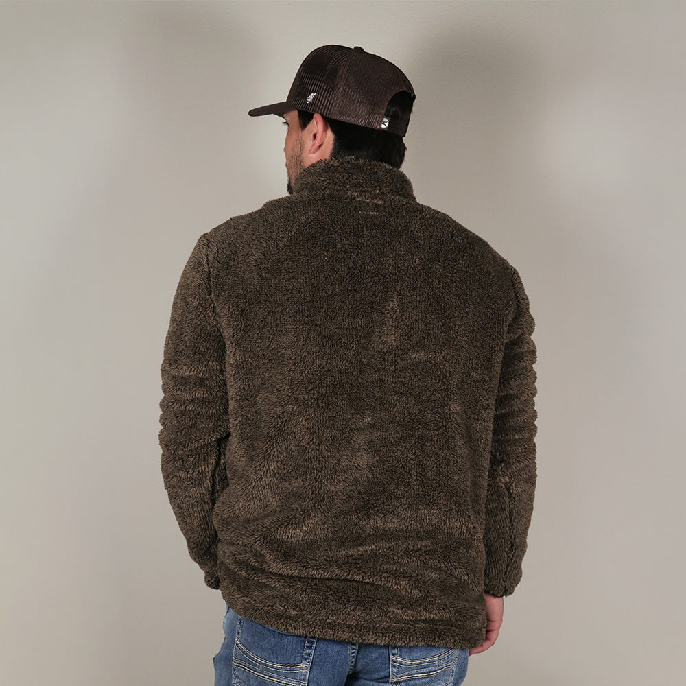 Bozeman Fleece Pullover Dark Brown