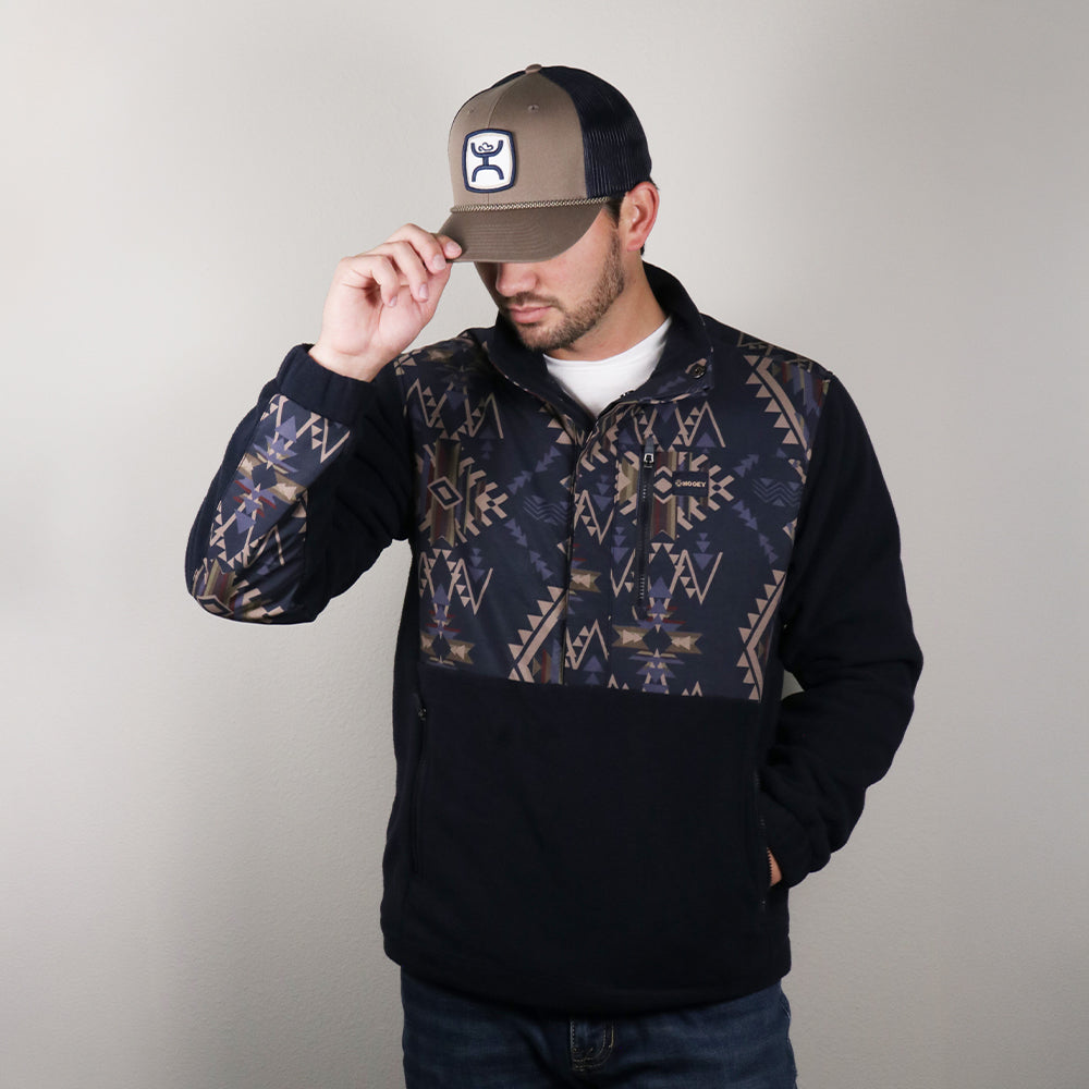 Alamosa Tech Fleece Jacket Dark Navy/ Aztec