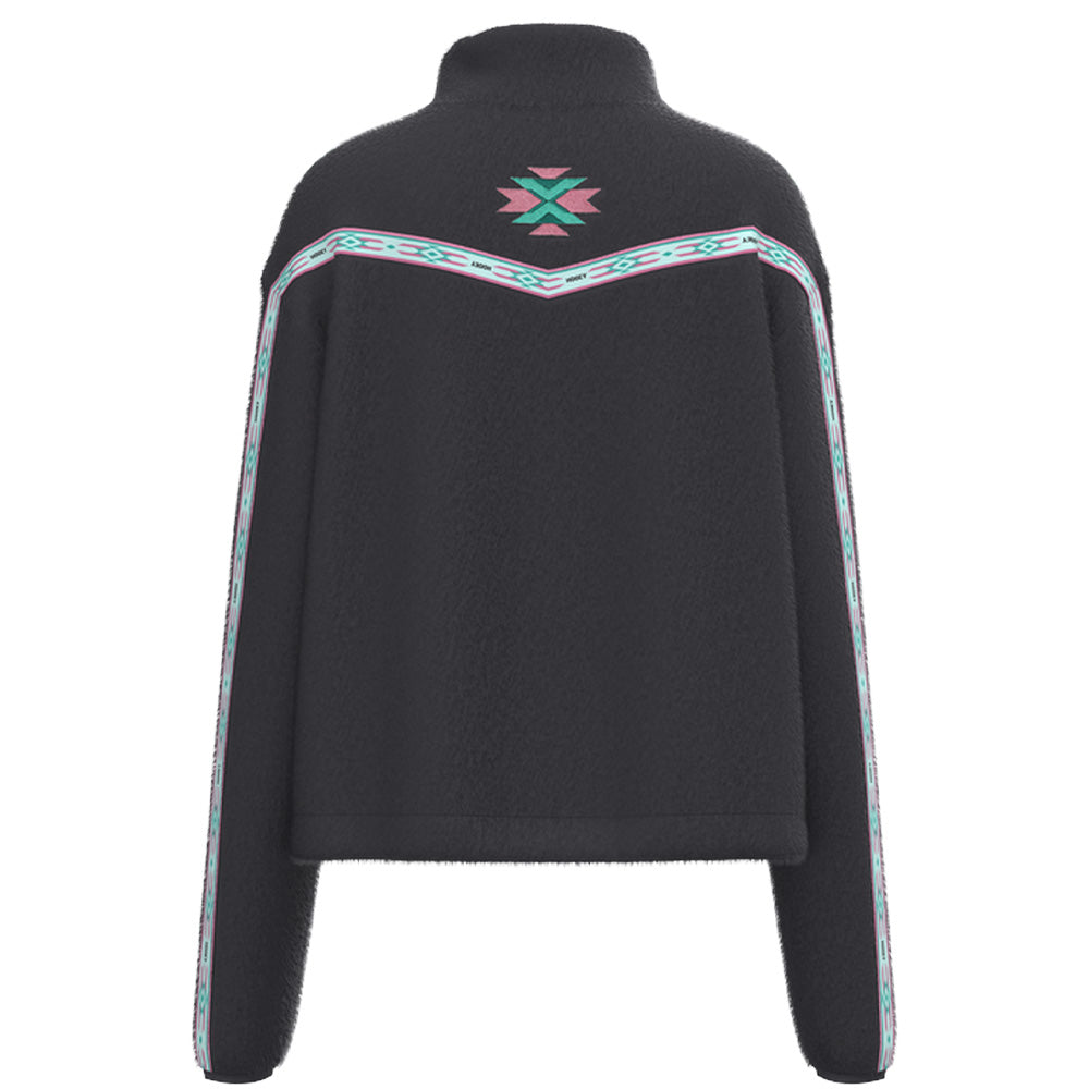 Mia Fleece Crop Pullover Charcoal