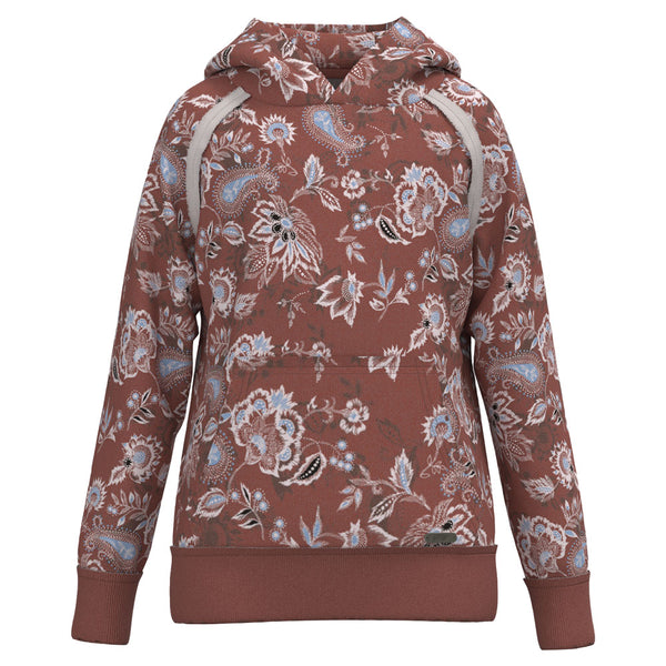 youth chaparral marsala floral print hoody