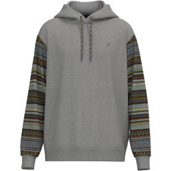 "Polar Fleece" Grey w/Serape Hoody