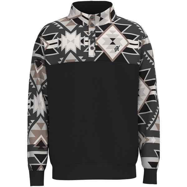 "Stevie" Black/White w/Aztec Pullover