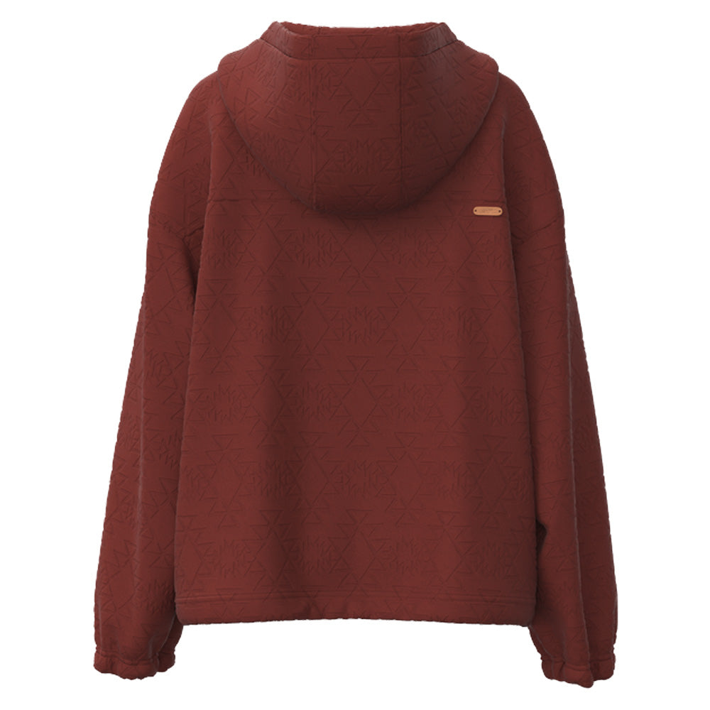 "Mazatlan" Maroon w/Half Zipper Pullover Hoody