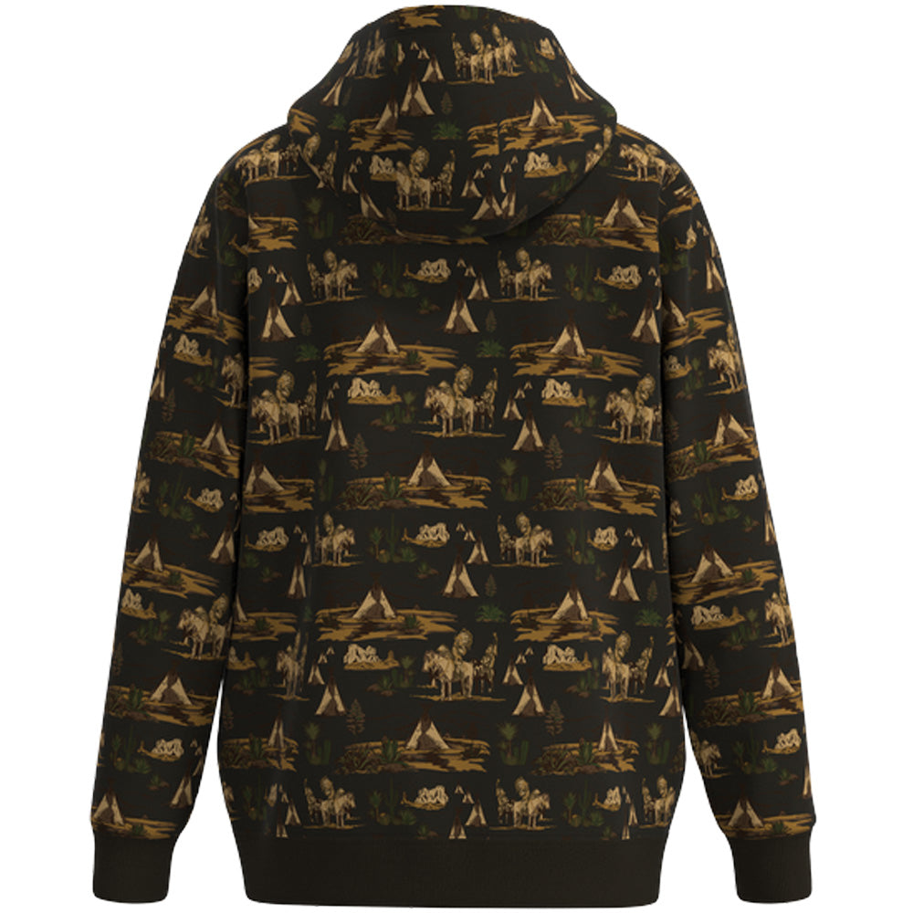 Youth "Legendary Hoody" Brown Comanche Patterned