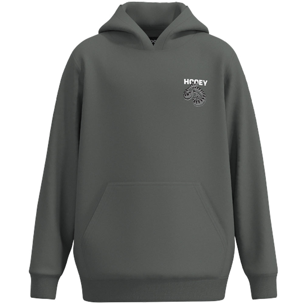 Youth "Rattler" Grey w/Black & White Snake Logo