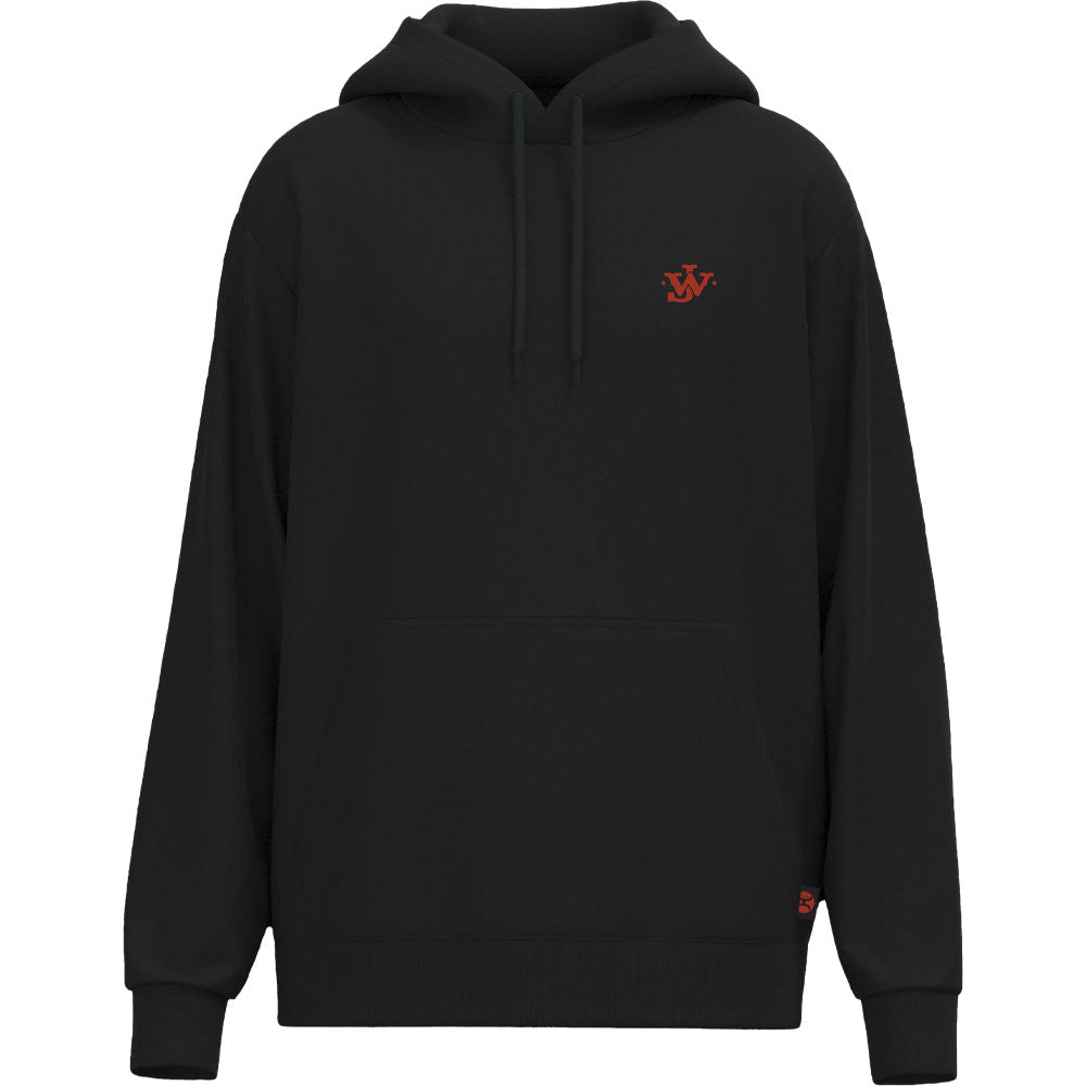 "John Wayne" Black w/Red & White Logo Hoody