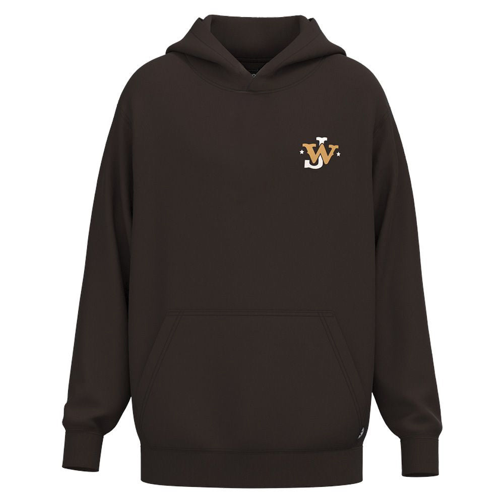 Youth "JW Cattle Co" Hoody Brown w/White Logo