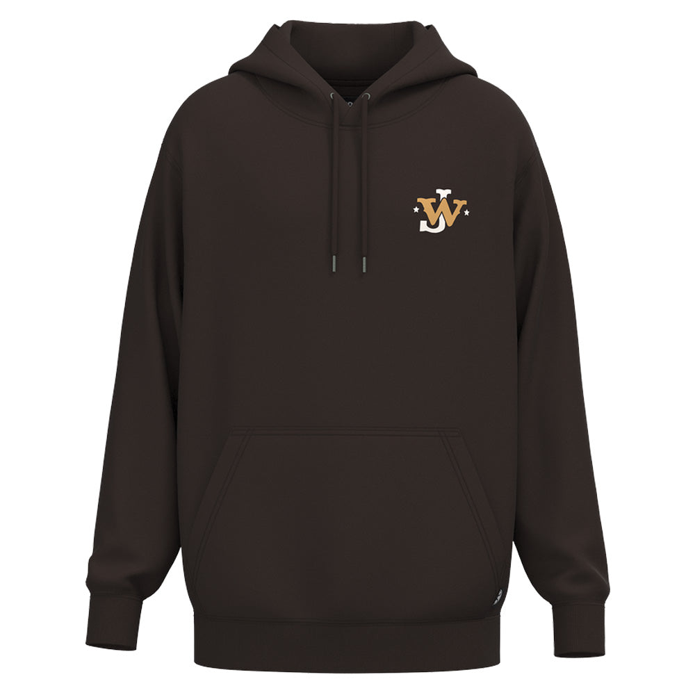 "JW Cattle Co" Hoody Brown w/White Logo