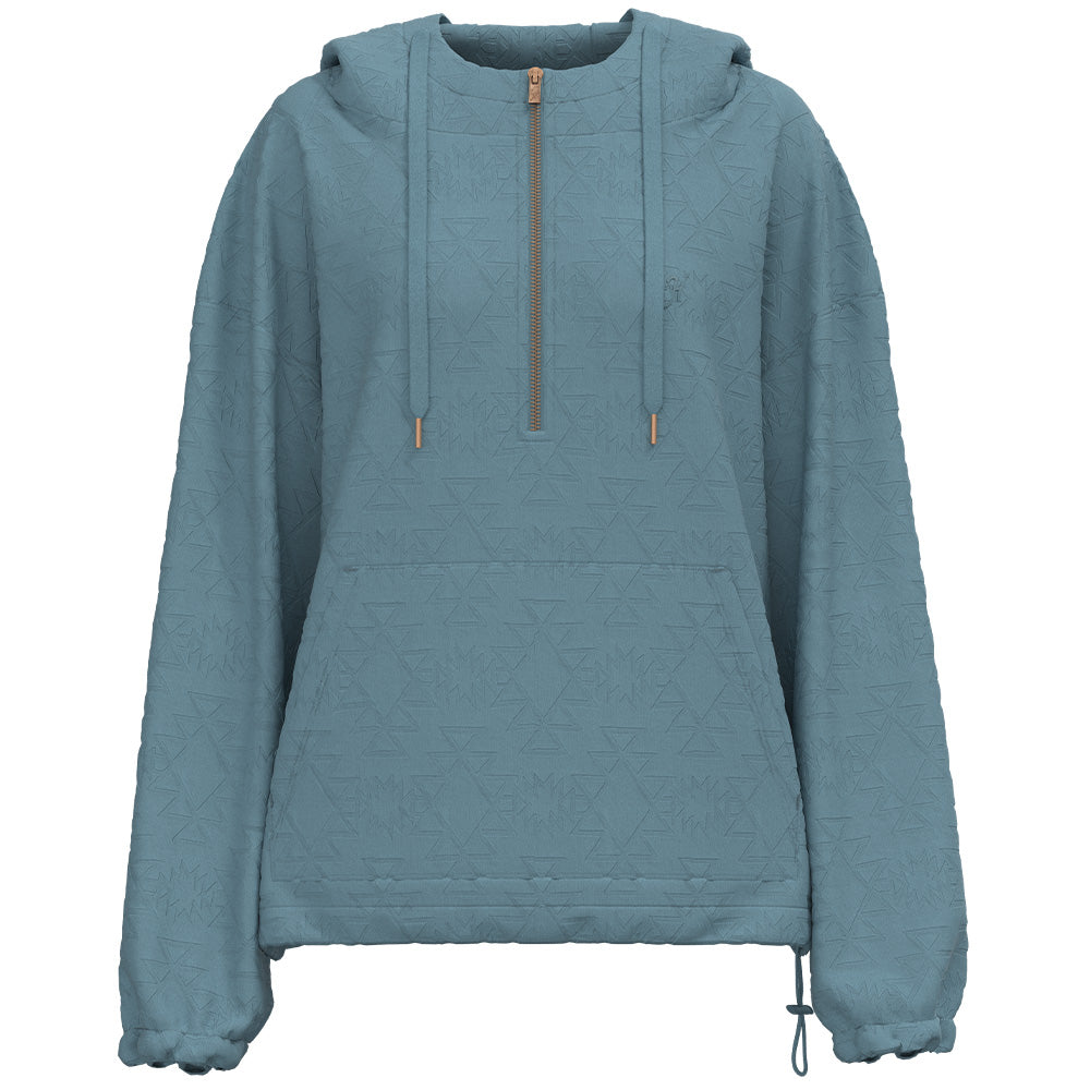"Mazatlan" Blue w/Half Zipper Pullover