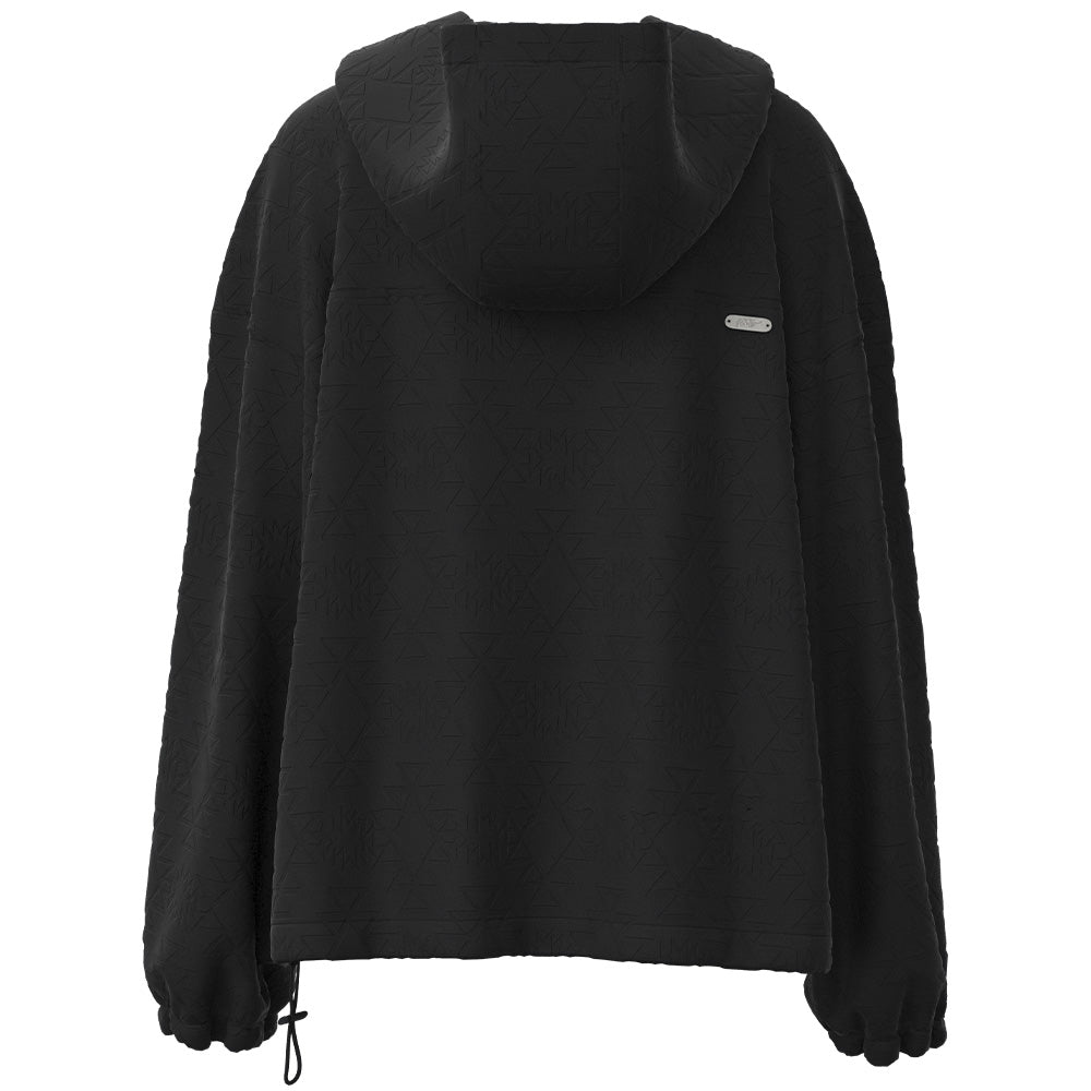 "Mazatlan" Black w/Half Zipper Pullover Hoody