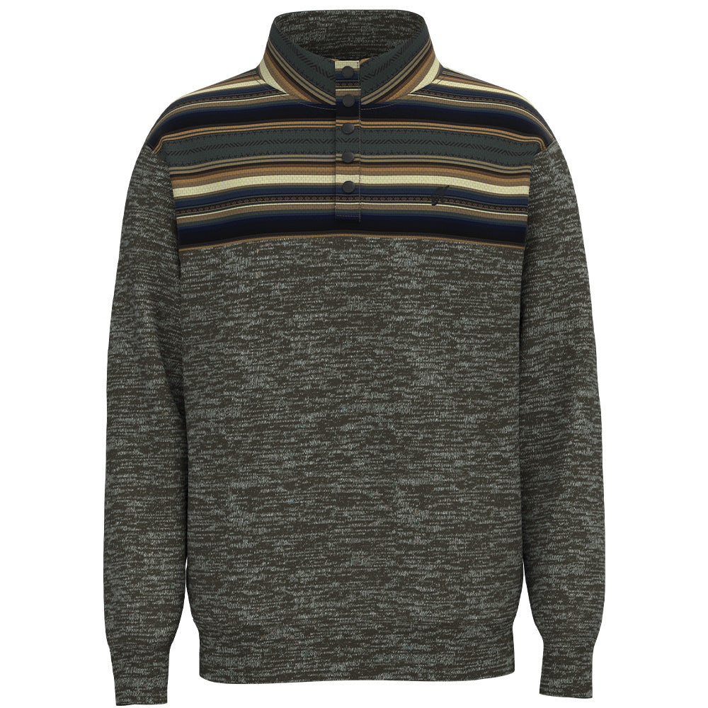 "Stevie" Pullover Brown w/Serape
