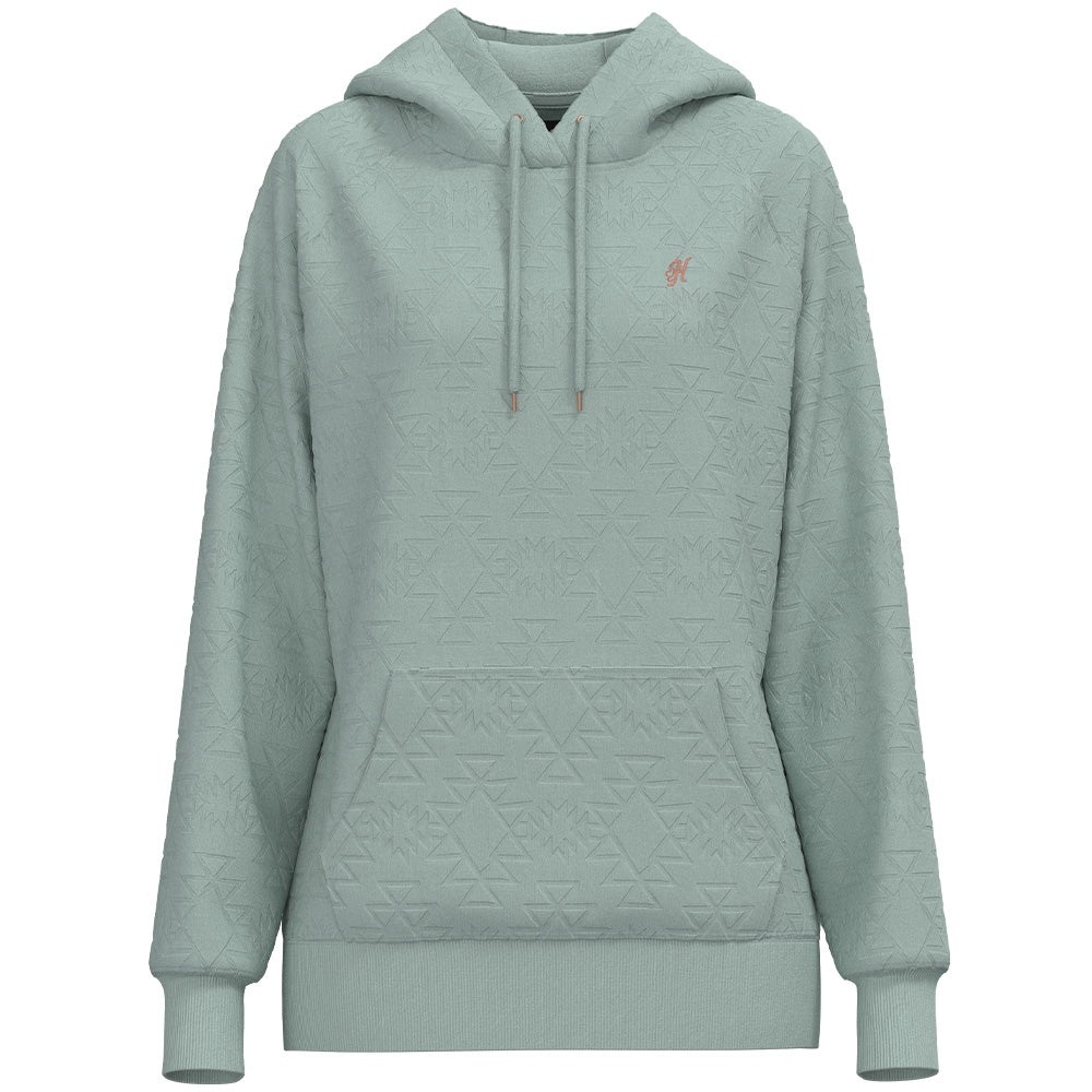 "The Concho " Light Blue w/Aztec Hoody