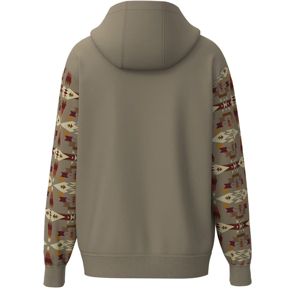 Youth "Roughy Hoody" Tan w/Aztec