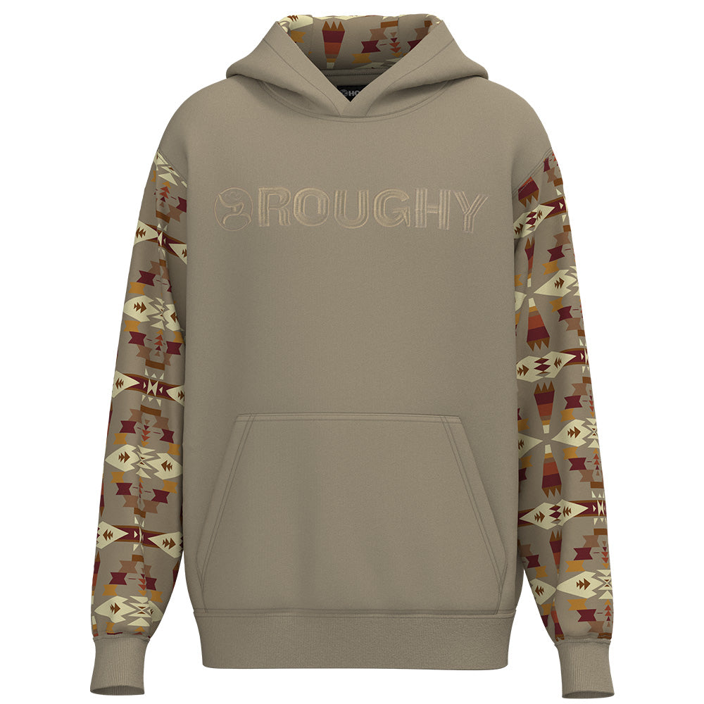 Youth "Roughy Hoody" Tan w/Aztec