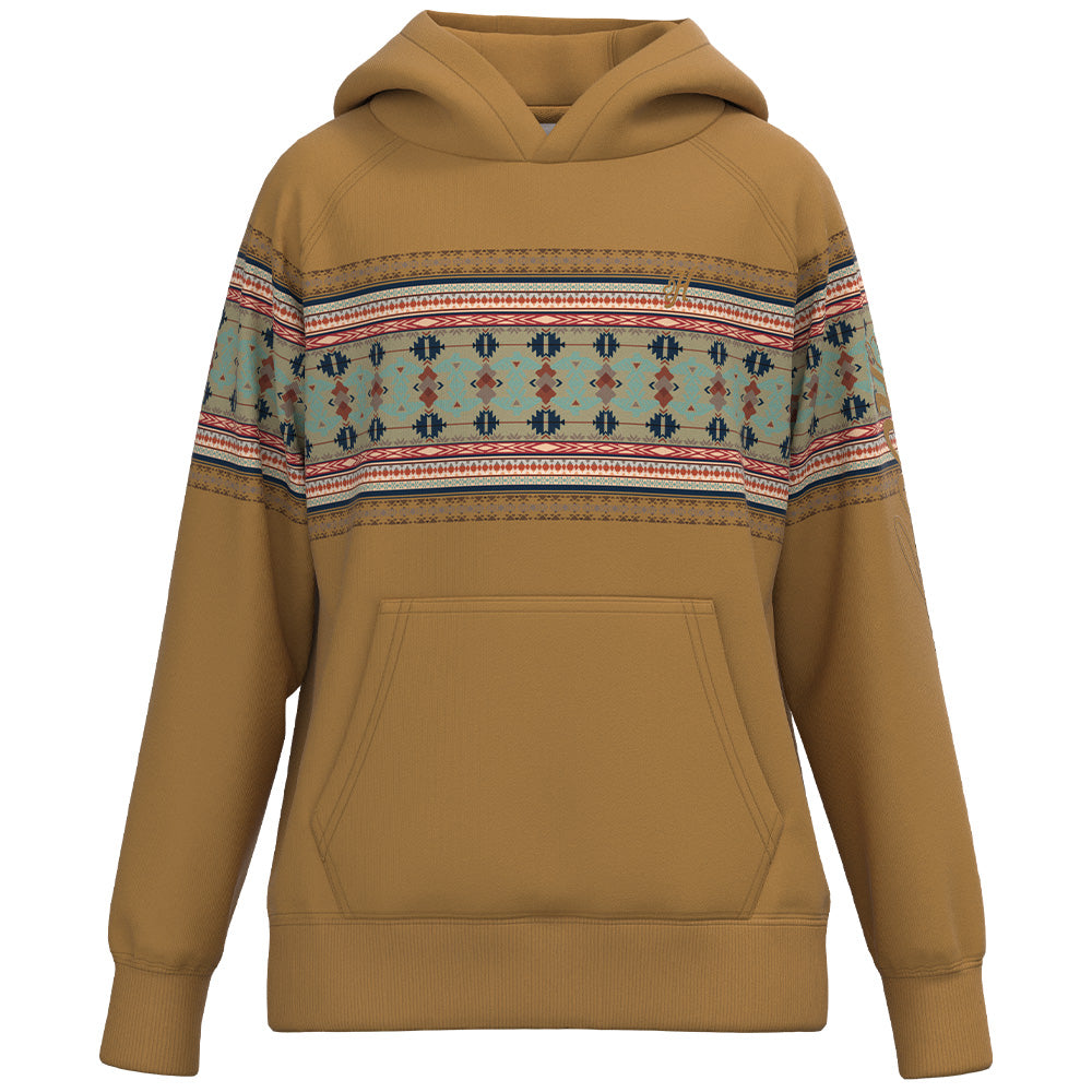 YOUTH "Legendary Hoody" Tan w/Thunderbird Pattern