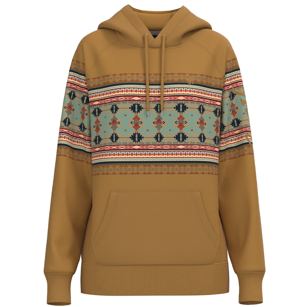 "Legendary Hoody" Tan w/Thunderbird Pattern