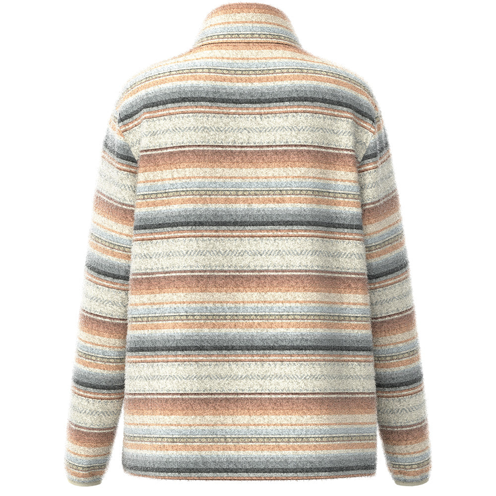 "Kodi" Fleece Pullover Cream w/Serape