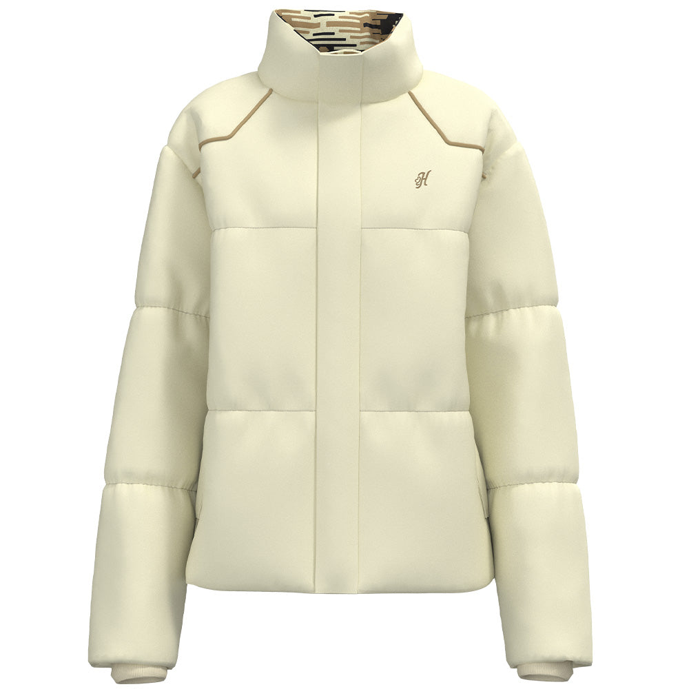 Youth "Bramble Puffer" Jacket Cream w/ Saddle Blanket Pattern