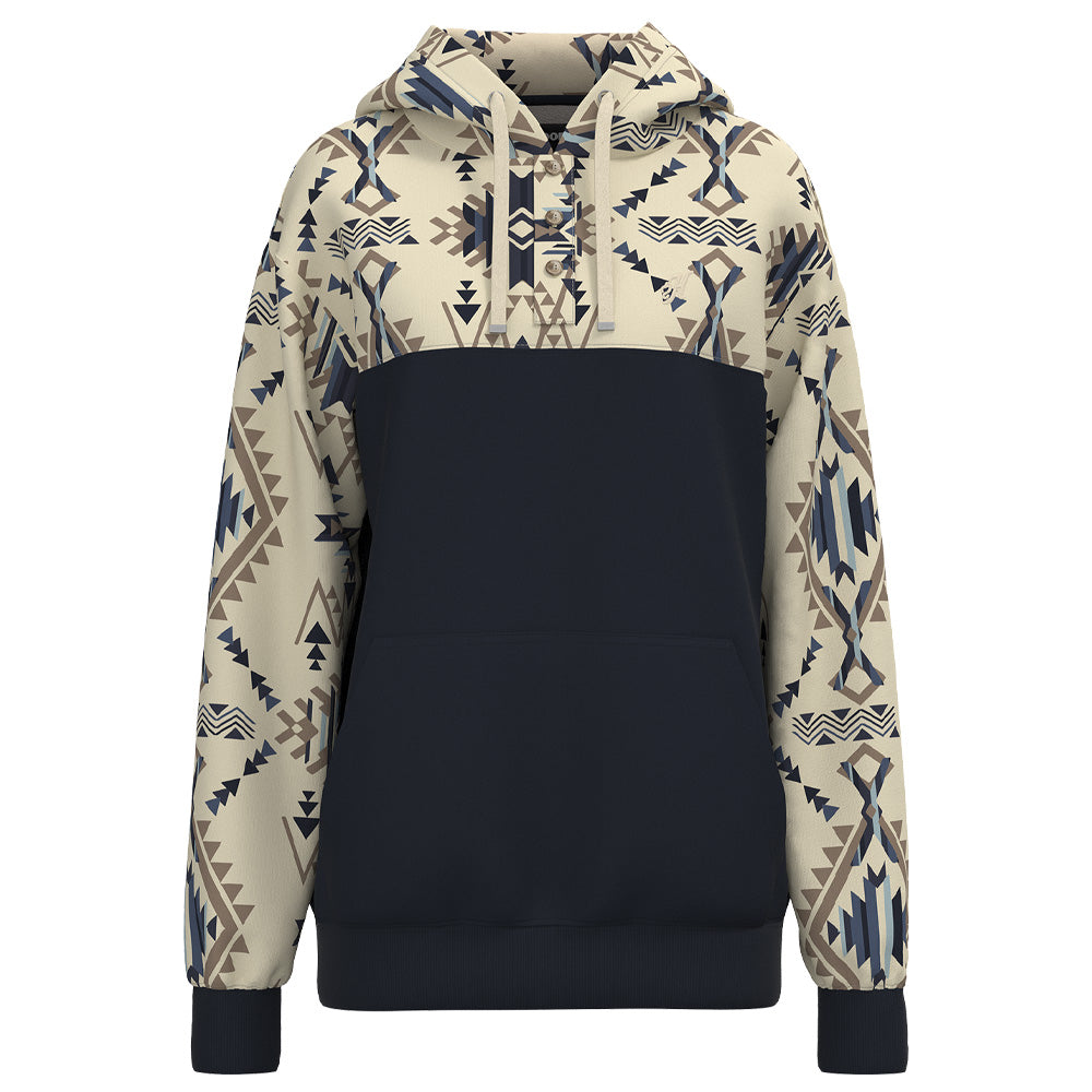 Jimmy Hoody Dark Navy w/Aztec