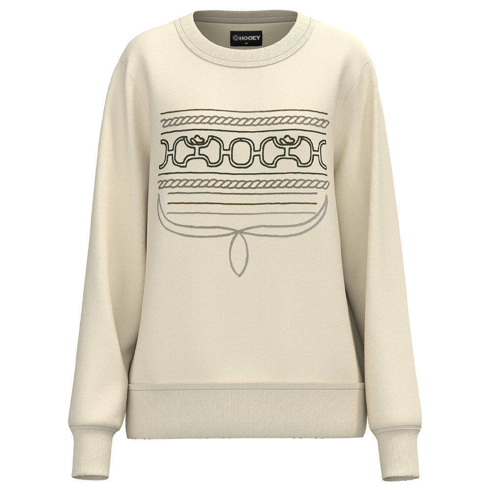 Stallion Crew Ladies Pullover Cream