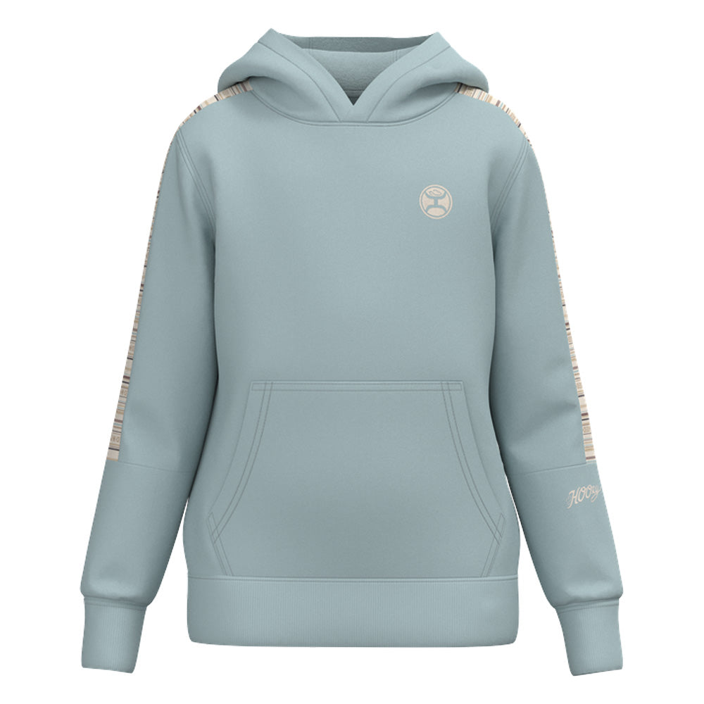 YOUTH "Canyon" Light Blue w/Serape Pattern Hoody