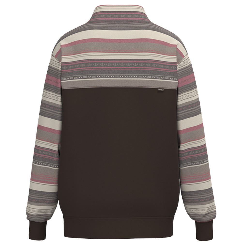Stevie Pullover Brown/Stripe Pattern