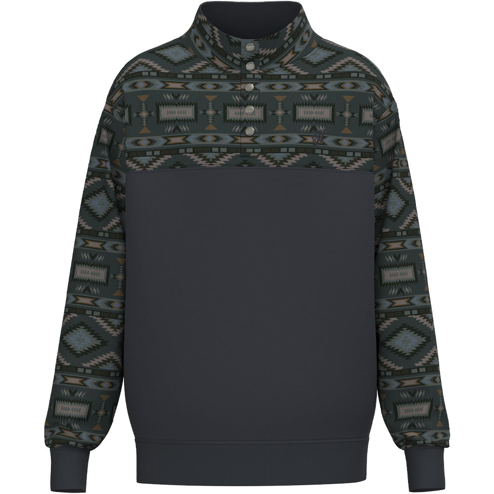 Stevie Pullover Charcoal Grey/Aztec