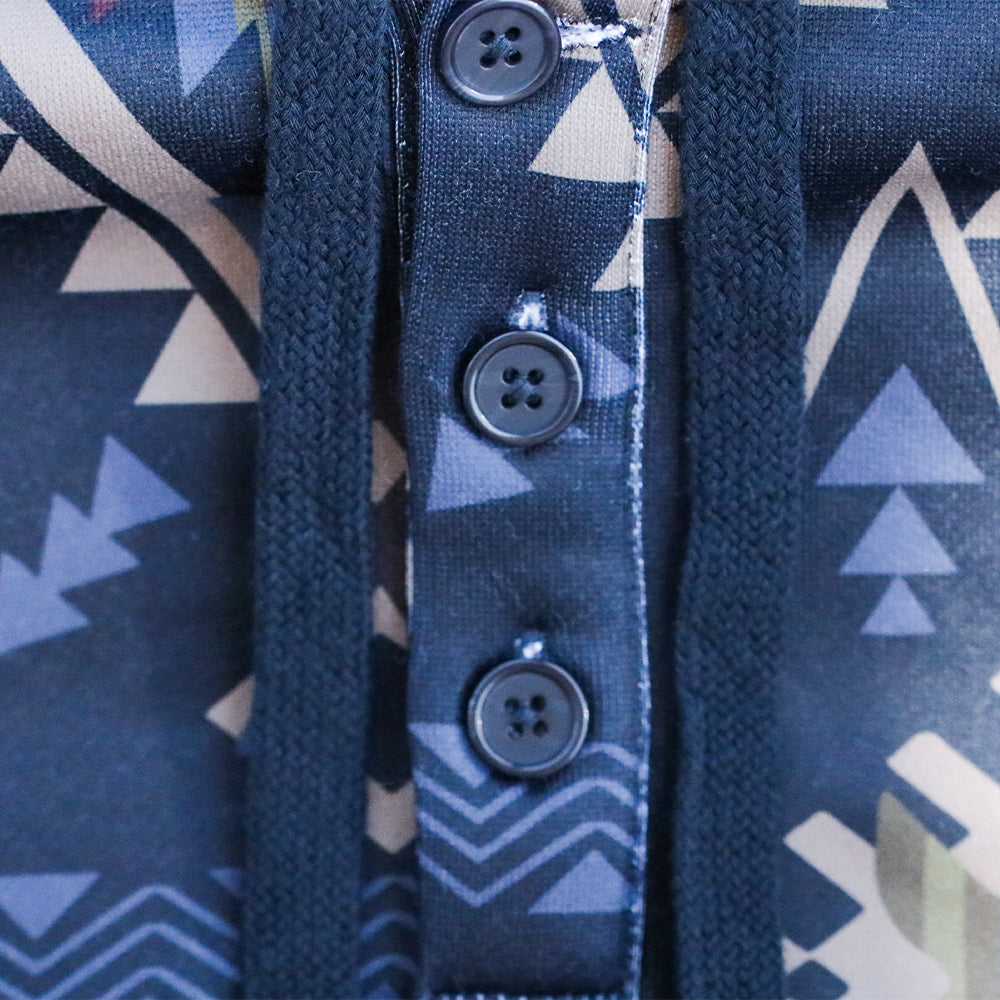 Jimmy Hoody Dark Navy/Aztec
