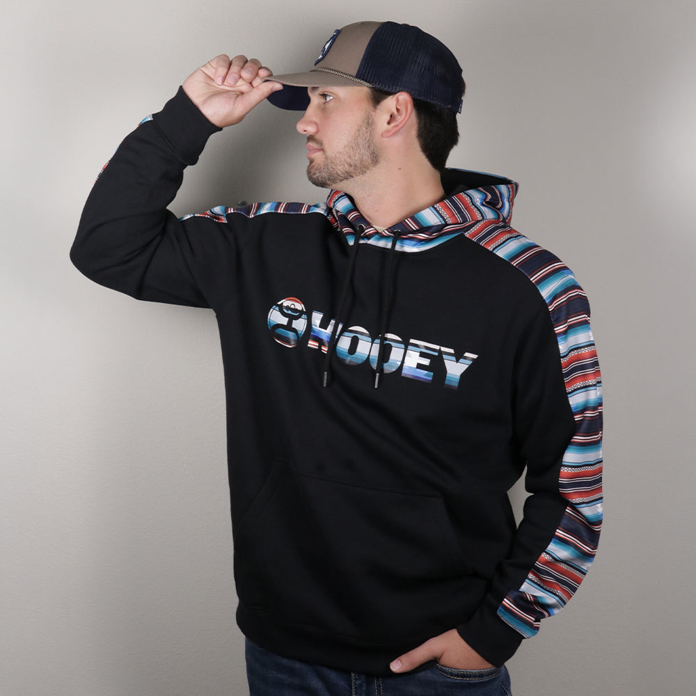 Canyon Hoody Black w/ Multi-Color Stripes
