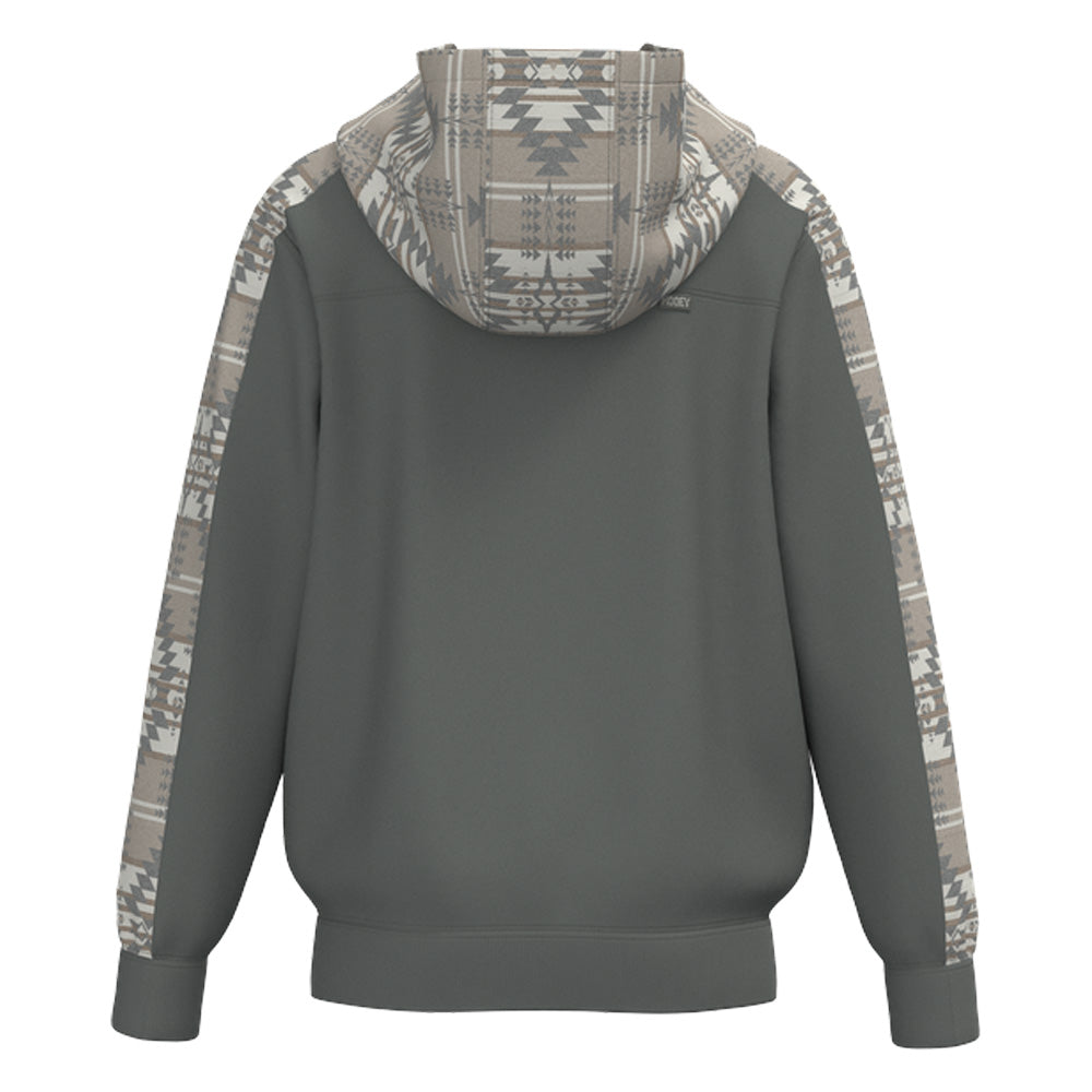 Youth "Canyon" Hoody Dark Grey w/Aztec Detailing
