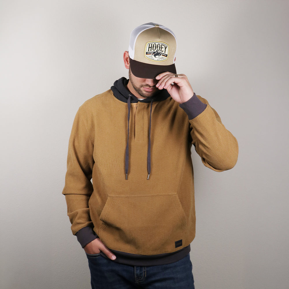 Cowboy Corduroy Hoody Brown/Charcoal