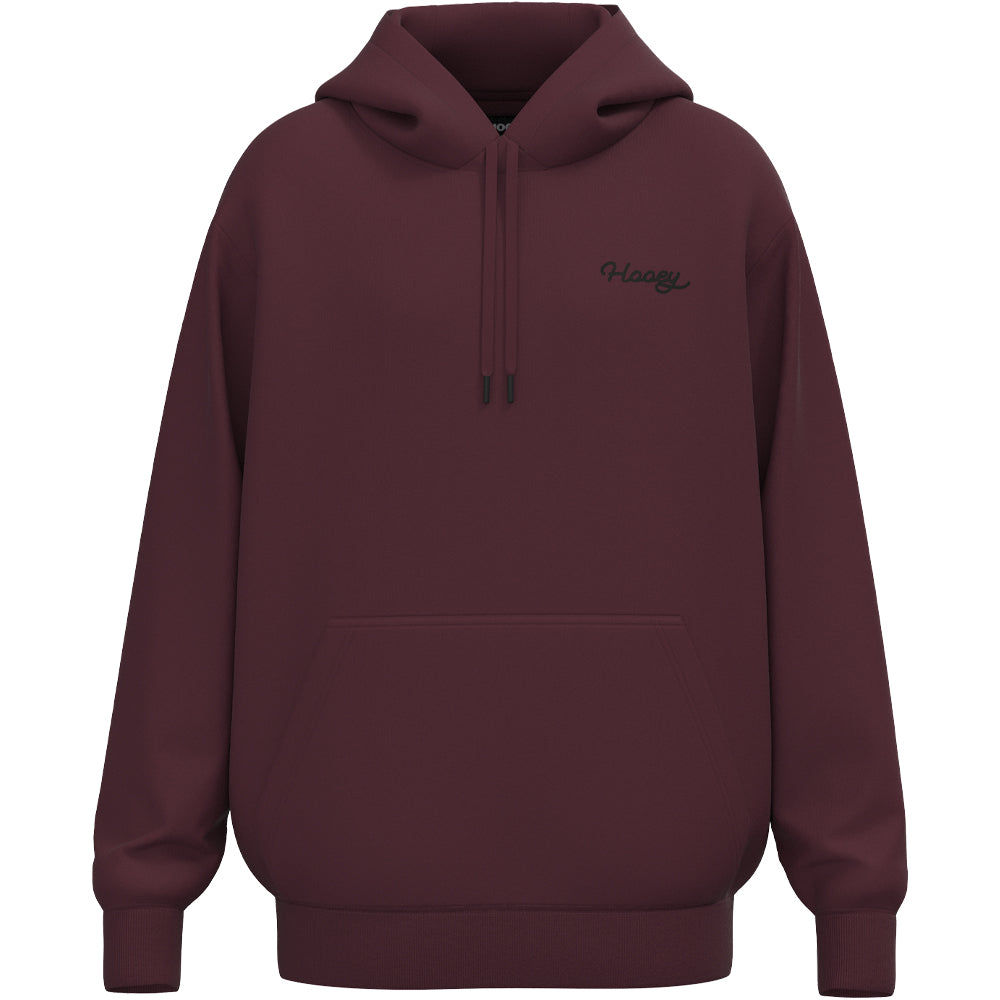 Peyote Hoody Maroon w/Black Hooey Logo