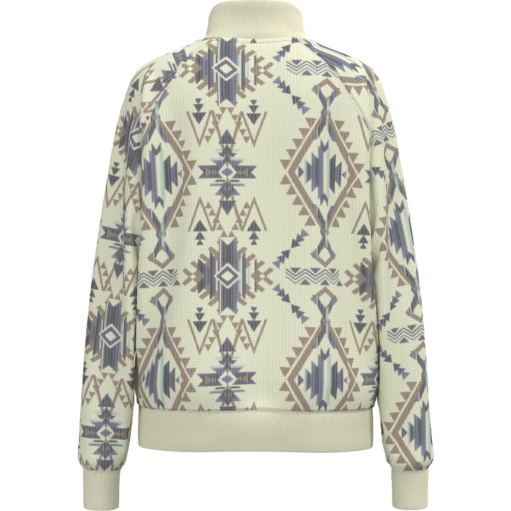 Mesa 1/4 Zip Pullover Cream/Aztec