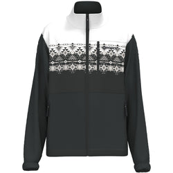 "Hooey Tech Fleece Jacket" Black/White Aztec